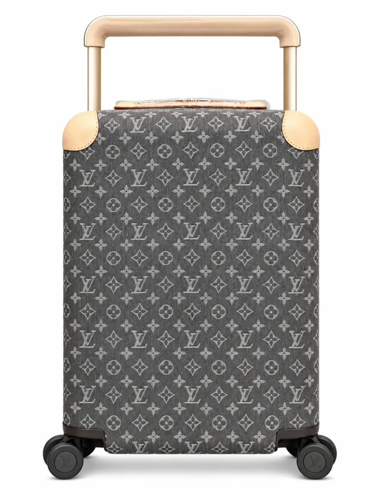 Rolling Suitcase Front View On White Background