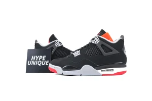 Jordan 4 Retro OG Bred Sneakers 2026 Side Profile