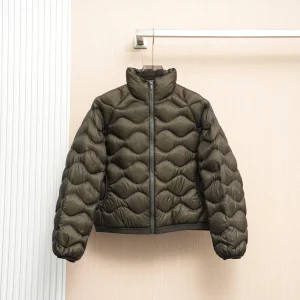 Front View LLM Lightweight Wave Quilted Down Puffer Jacket