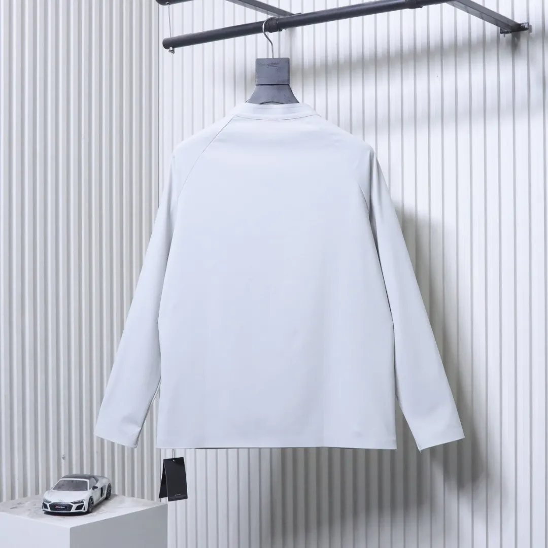 Back View Front View Lightweight Quick-Dry Half-Zip Stand Collar Long Sleeve Shirt