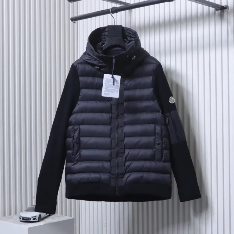 Front View Mcler Arroux Cream White Lightweight Down Jacket