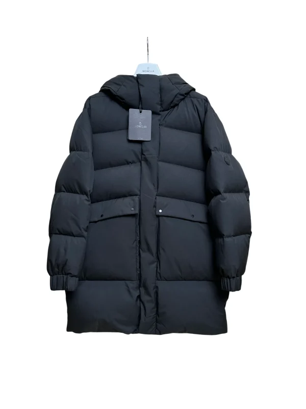 Mcler Black Hooded Large Pocket Goose Down Jacket