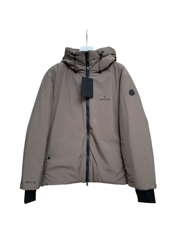 Front View Mcler GORE-TEX PRO Hooded Goose Down Jacket