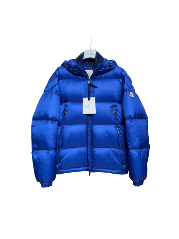 Mcler Knit Collar Hooded Goose Down Jacket