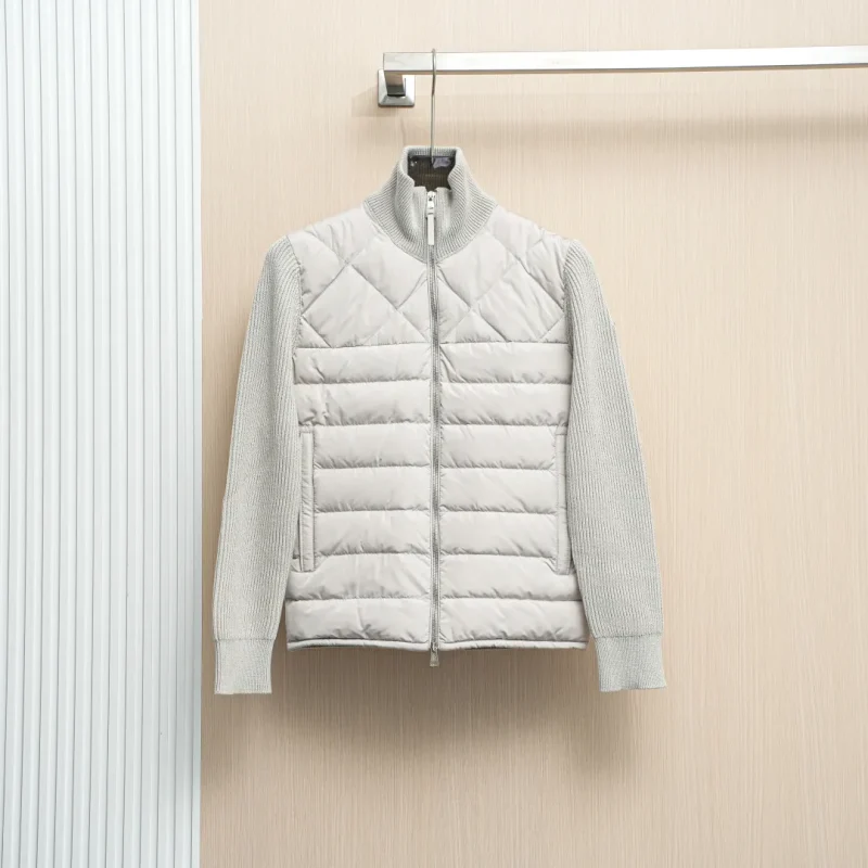 Mcler Lightweight Quilted Down Knit Sleeve Jacket