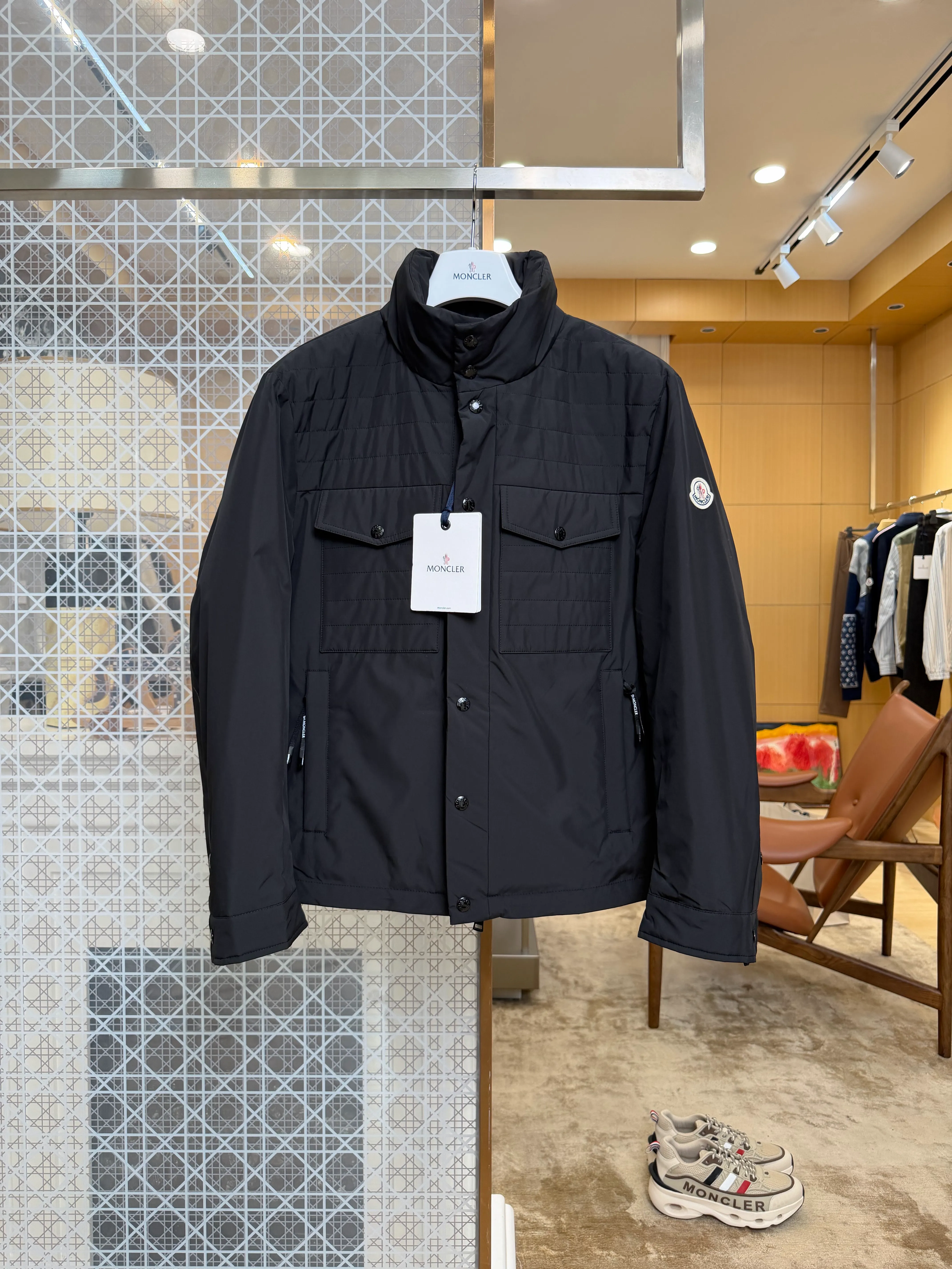 Mcler Multi-Pocket Stand Collar Goose Down Workwear Jacket