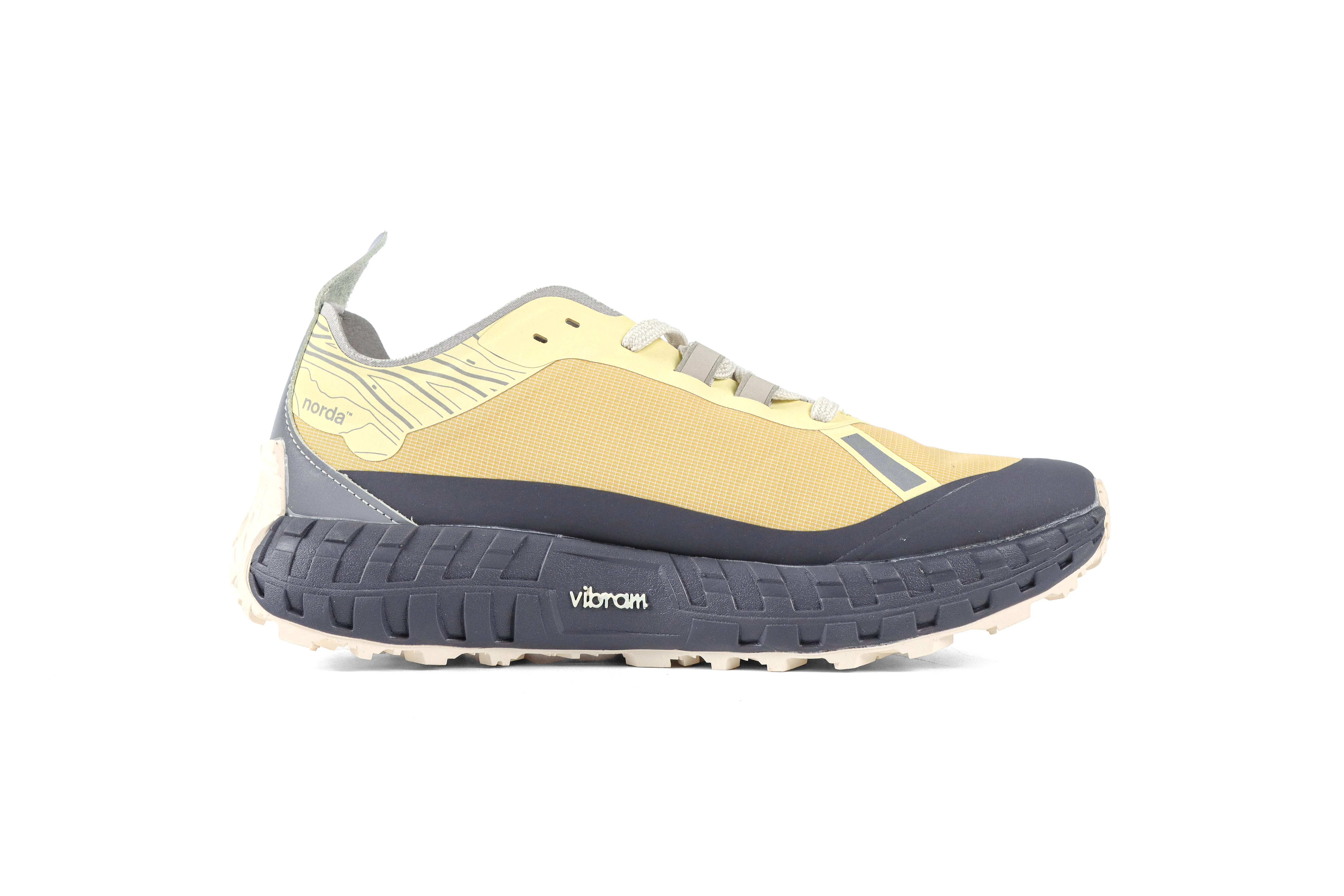 Norda 001 Lemon Yellow Trail Sneakers Right Side View
