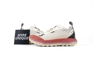 Norda 001 Mars Red Cream Trail Sneakers Side Profile
