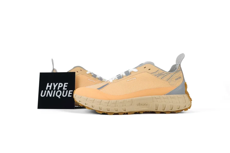 Norda 001 Rhodotus Orange Sneakers Side Profile