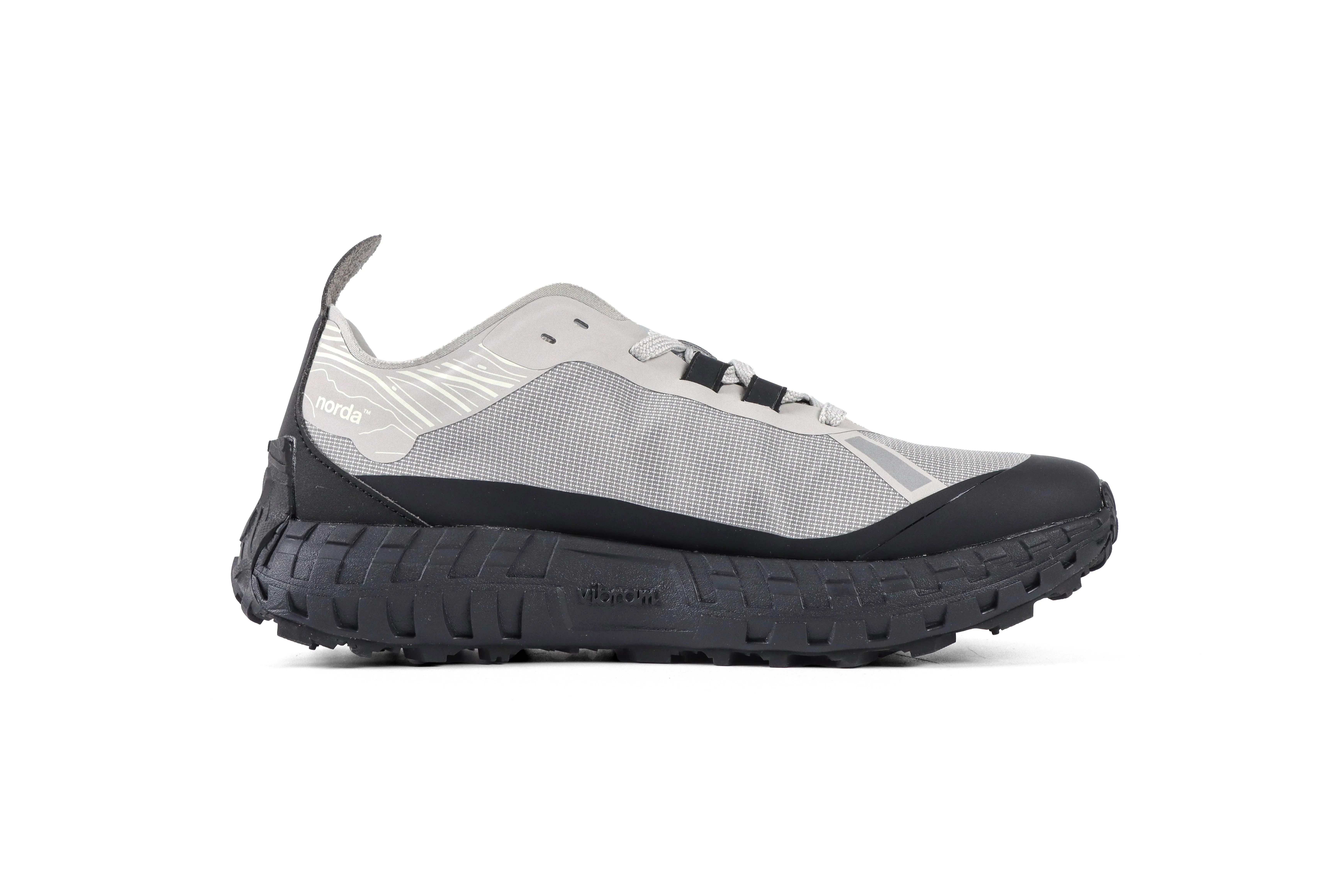 Norda 001A Grey Black Trail Sneakers Right Side View