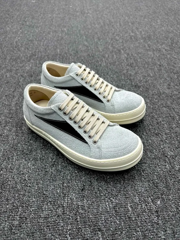 R 0wens DRKSHDW "Oyster Black Milk" Sneakers
