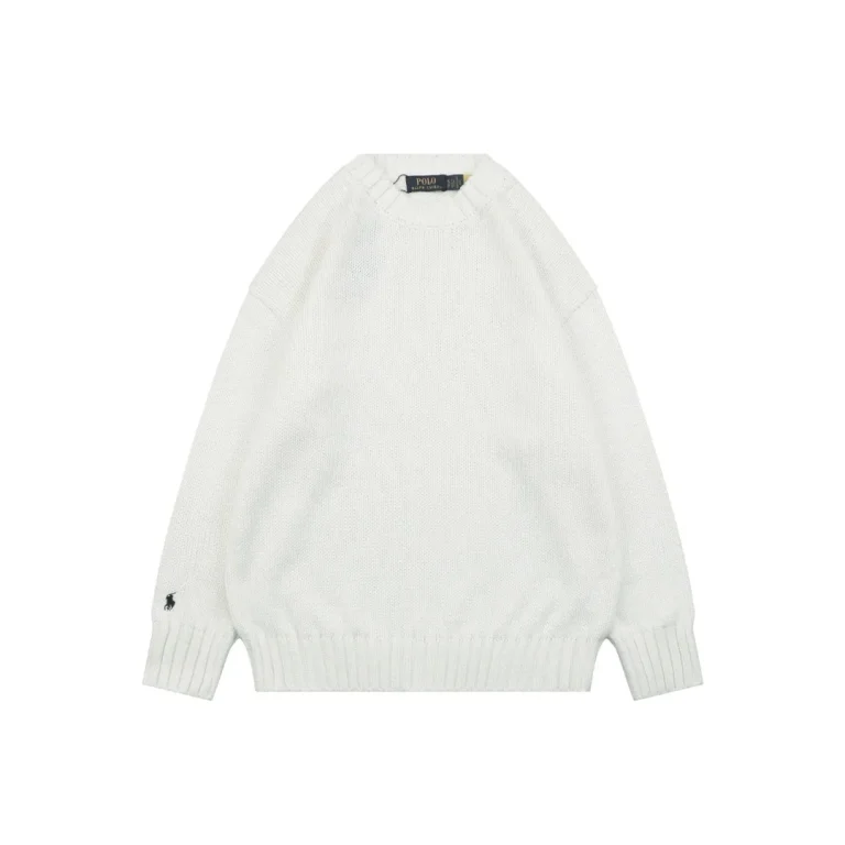 RL Pony Embroidered Cotton Crew Neck Sweater