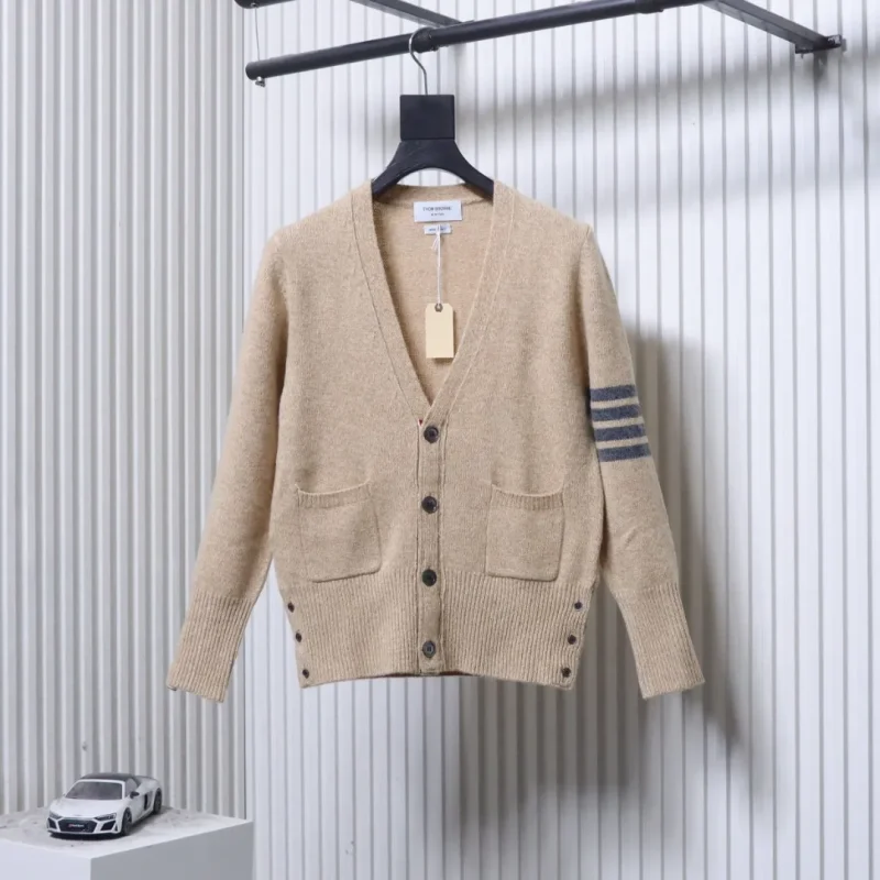 TB Three-Button Australian Wool Knit Cardigan