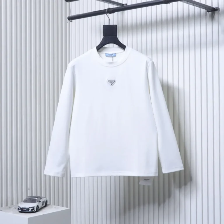 Front View Triangle Logo Long Sleeve Shirt