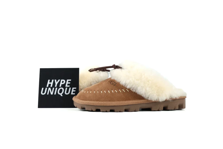 UGG Coquette Stitch Chestnut Side Profile