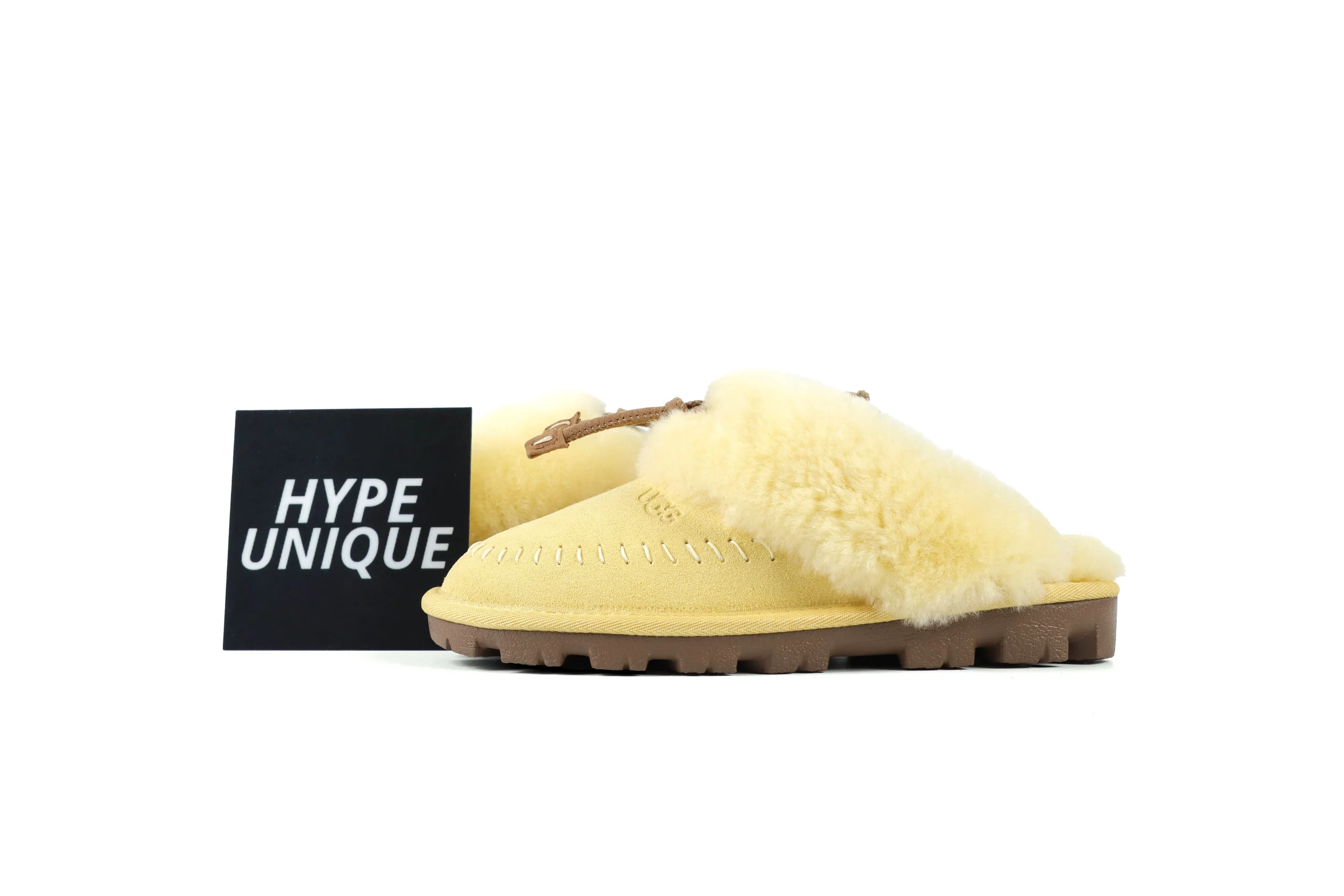 UGG Coquette Stitch Muted Mustard Side Profile