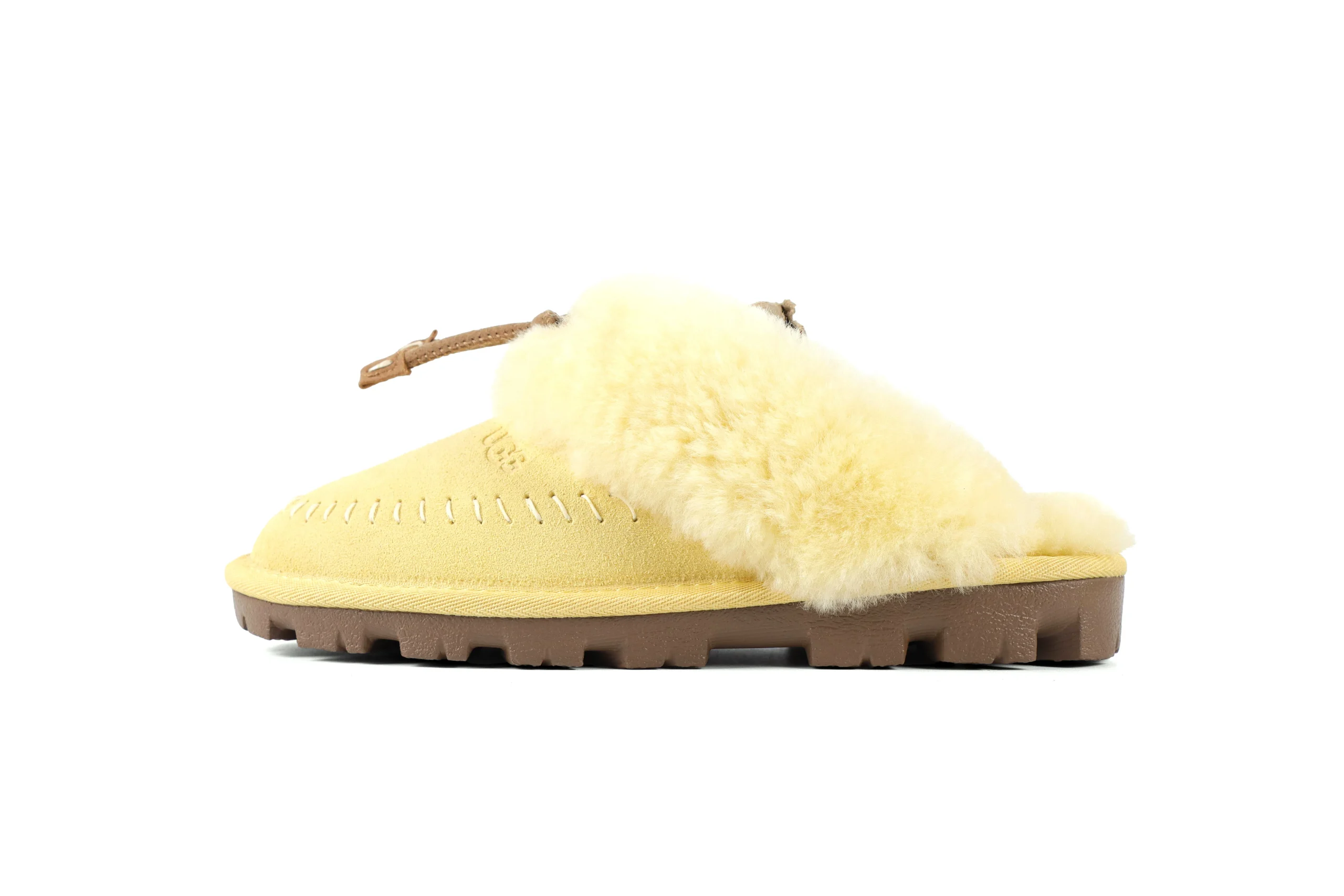 UGG Coquette Stitch Muted Mustard Left Side View