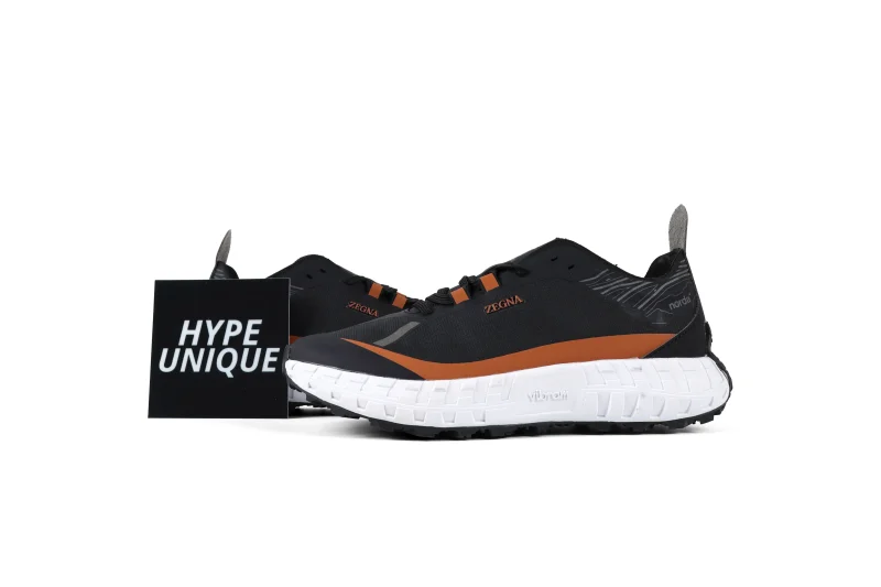 Zegna x Norda 001 "Black Orange" Sneakers